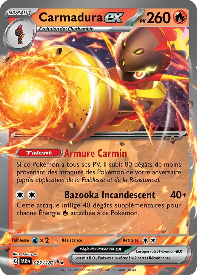 027/182 : Carmadura EX - Faille Paradoxe - PARFR - Manga Cash