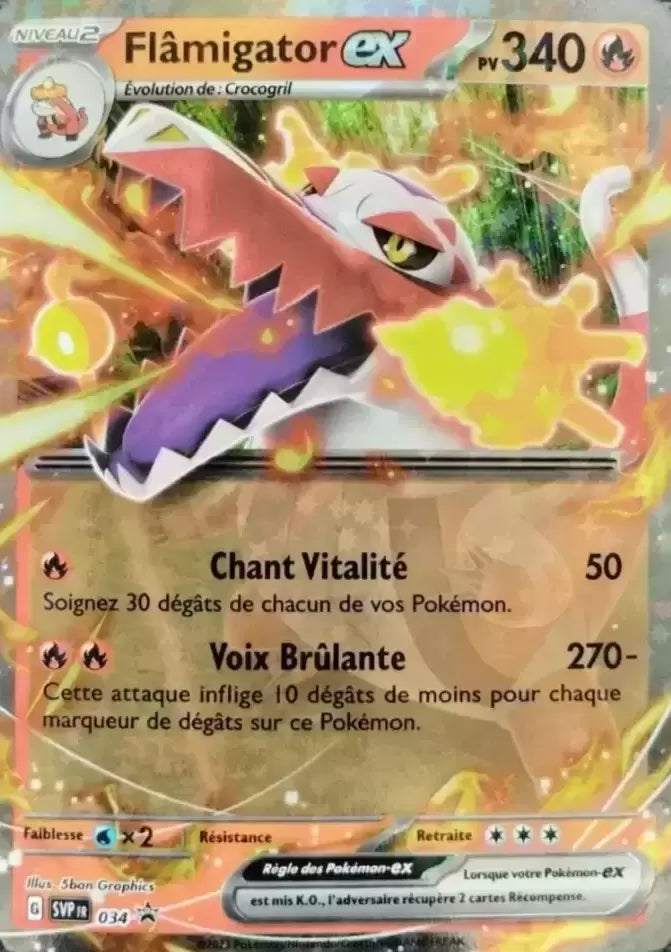 034 PROMO : Flâmigator EX - Cartes Promo Ecarlate et Violet - SVPFR