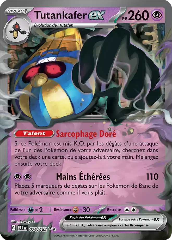 076/182 : Tutankafer EX - Faille Paradoxe - PARFR