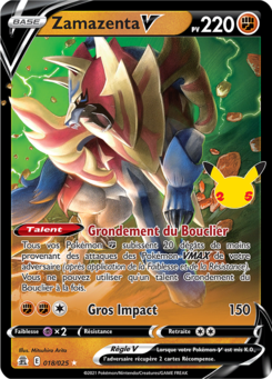 Carte Pokémon Zamazenta V 018/025 - Célébrations - CEL - Manga Cash Liège