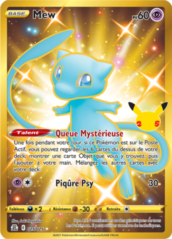 Carte Pokémon Mew 025/025 - Célébrations - CEL - Manga Cash Ans (Liège)