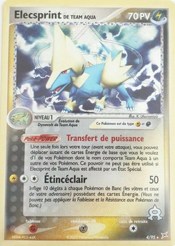 Élecsprint 4/95, carte Team Magma VS Team Aqua (MA), en vente à Manga Cash à Ans, province de Liège.