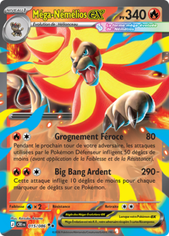 Méga-Némélios EX 015/086, carte Chaos Ascendant (CRI), en vente à Manga Cash à Ans, province de Liège.