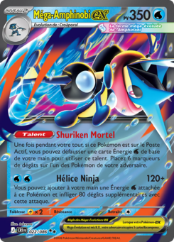 Méga-Amphinobi EX 022/086, carte Chaos Ascendant (CRI), en vente à Manga Cash à Ans, province de Liège.