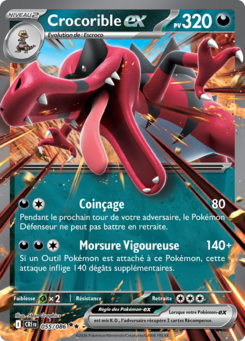 Crocorible EX 055/086, carte Chaos Ascendant (CRI), en vente à Manga Cash à Ans, province de Liège.