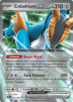 Cobaltium EX 064/086, carte Chaos Ascendant (CRI), en vente à Manga Cash à Ans, province de Liège.