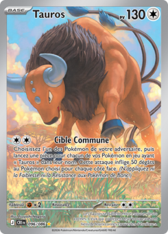 Tauros 096/086, carte Chaos Ascendant (CRI), en vente à Manga Cash à Ans, province de Liège.