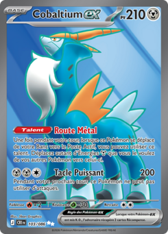 Cobaltium EX 103/086, carte Chaos Ascendant (CRI), en vente à Manga Cash à Ans, province de Liège.