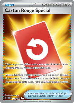 Carton Rouge Spécial 113/086, carte Chaos Ascendant (CRI), en vente à Manga Cash à Ans, province de Liège.
