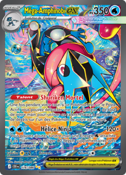 Méga-Amphinobi EX 116/086, carte Chaos Ascendant (CRI), en vente à Manga Cash à Ans, province de Liège.