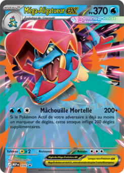 Méga-Aligatueur EX MEP036, carte Cartes Promo Méga-Évolution (MEP), en vente à Manga Cash à Ans, province de Liège.