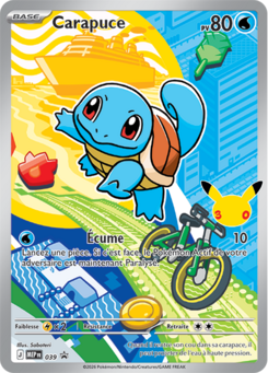 Carapuce MEP039 carte Pokémon Manga Cash Ans Liège