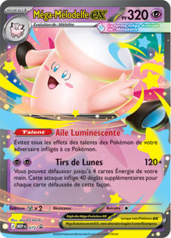 Méga-Mélodelfe EX MEP072, carte Cartes Promo Méga-Évolution (MEP), en vente à Manga Cash à Ans, province de Liège.