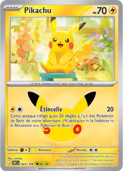 Pikachu 03/30 025/128, carte 30ᵉ Anniversaire (30C), en vente à Manga Cash à Ans, province de Liège.
