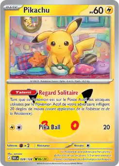 Pikachu 06/30 028/128, carte 30ᵉ Anniversaire (30C), en vente à Manga Cash à Ans, province de Liège.