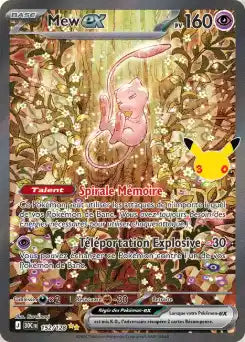 Mew EX 152/128, carte 30ᵉ Anniversaire (30C), en vente à Manga Cash à Ans, province de Liège.