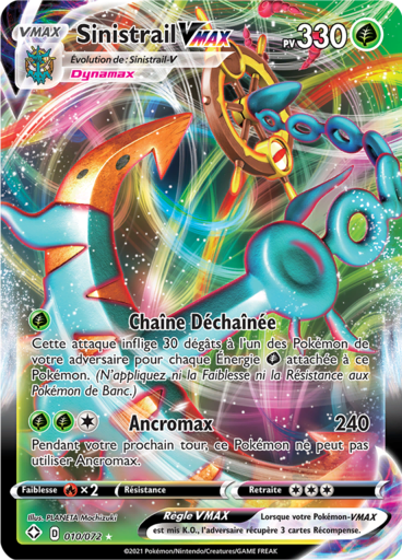 Carte Pokémon Sinistrail VMAX 010/072 - Destinées Radieuses - Manga Cash Liège