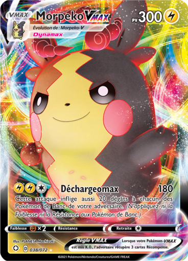 Carte Pokémon Morpeko VMAX 038/072 - Destinées Radieuses - Manga Cash Liège