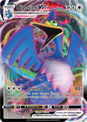 Carte Pokémon Nigosier VMAX 055/072 - Destinées Radieuses - Manga Cash Liège
