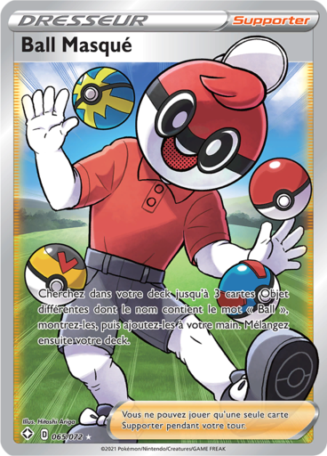 Carte Pokémon Ball Masqué 065/072 - Destinées Radieuses - Manga Cash Ans