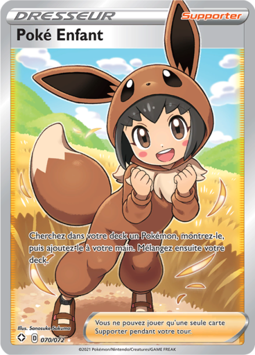 Carte Pokémon Poké Enfant 070/072 - Destinées Radieuses - Manga Cash Ans-Liège