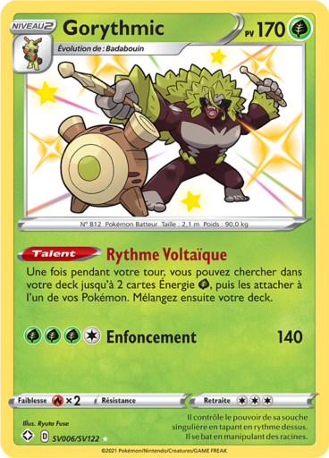 Carte Pokémon Gorythmic SV006/SV122 - Destinées Radieuses - Manga Cash Ans-Liège