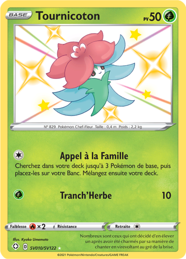 Carte Pokémon Tournicoton SV010/SV122 - Destinées Radieuses - Manga Cash Ans