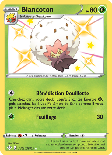 Carte Pokémon Blancoton SV011/SV122 - Destinées Radieuses - Manga Cash Ans