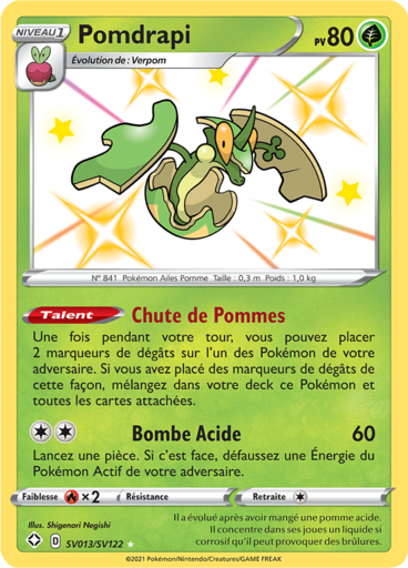 Carte Pokémon Pomdrapi SV013/SV122 - Destinées Radieuses - Manga Cash Ans