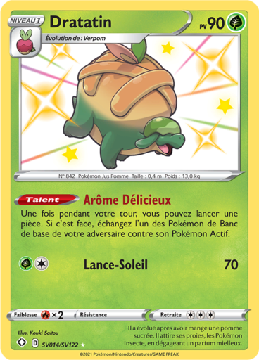 Carte Pokémon Dratatin SV014/SV122 - Destinées Radieuses - Manga Cash Ans