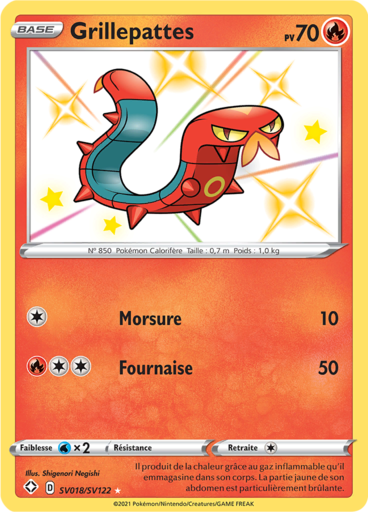 Carte Pokémon Grillepattes SV018/SV122 - Destinées Radieuses - Manga Cash Ans