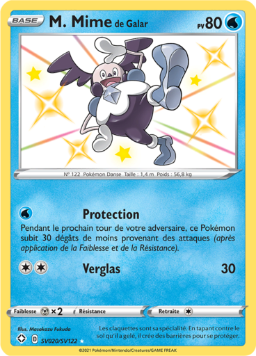 Carte Pokémon M. Mime de Galar SV020/SV122 - Destinées Radieuses - Manga Cash Ans