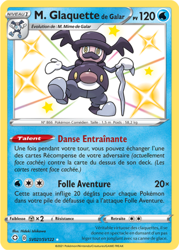 Carte Pokémon M. Glaquette de Galar SV021/SV122 - Destinées Radieuses - Manga Cash Ans