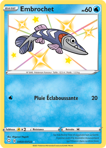 Carte Pokémon Embrochet SV031/SV122 - Destinées Radieuses - Manga Cash Ans