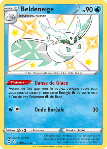 Carte Pokémon Beldeneige SV034/SV122 - Destinées Radieuses - Manga Cash Ans