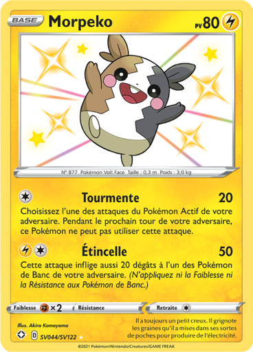 Carte Pokémon Morpeko SV044/SV122 - Destinées Radieuses - Manga Cash Ans