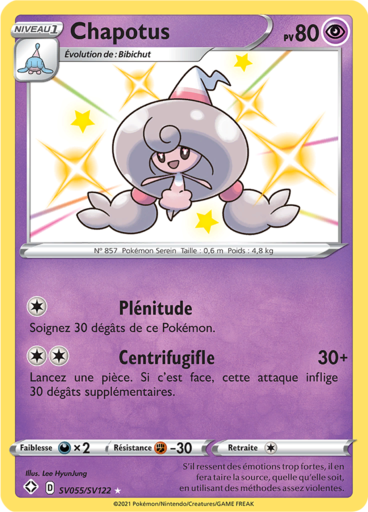 Carte Pokémon Chapotus SV055/SV122 - Destinées Radieuses - Manga Cash Ans