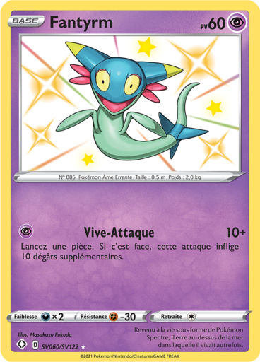 Carte Pokémon Fantyrm SV060/SV122 - Destinées Radieuses - Manga Cash Ans