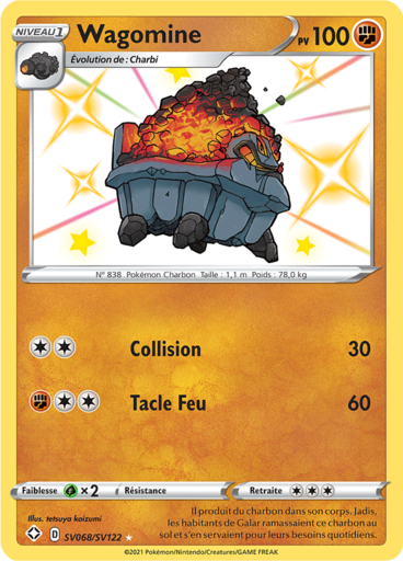 Carte Pokémon Wagomine SV068/SV122 - Destinées Radieuses - Manga Cash Ans