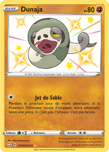 Carte Pokémon Dunaja SV070/SV122 - Destinées Radieuses - Manga Cash Ans