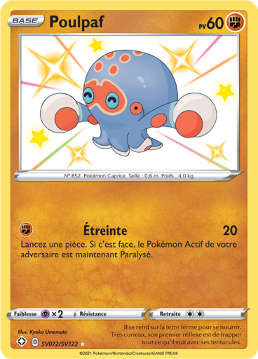 Carte Pokémon Poulpaf SV072/SV122 - Destinées Radieuses - Manga Cash Ans