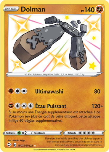 Carte Pokémon Dolman SV075/SV122 - Destinées Radieuses - Manga Cash Ans