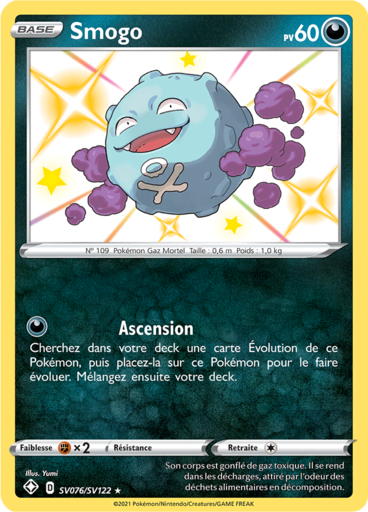 Carte Pokémon Smogo SV076/SV122 - Destinées Radieuses - Manga Cash Ans