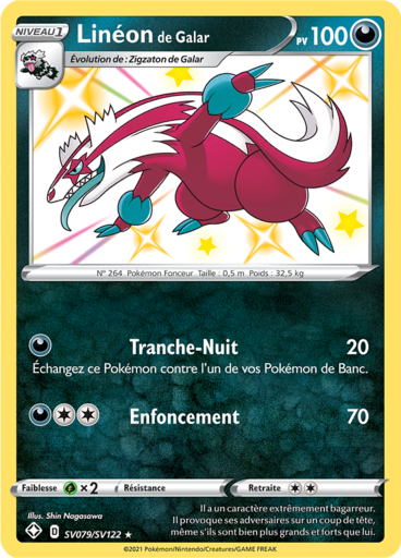 Carte Pokémon Linéon de Galar SV079/SV122 - Destinées Radieuses - Manga Cash Ans