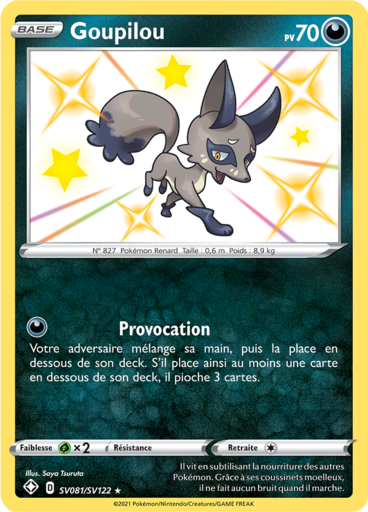Carte Pokémon Goupilou SV081/SV122 - Destinées Radieuses - Manga Cash Ans