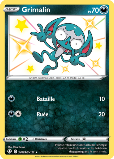 Carte Pokémon Grimalin SV083/SV122 - Destinées Radieuses - Manga Cash Ans