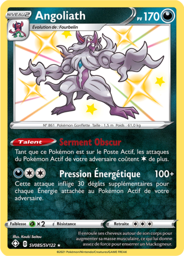 Carte Pokémon Angoliath SV085/SV122 - Destinées Radieuses - Manga Cash Ans