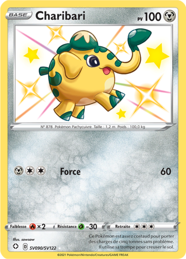 Carte Pokémon Charibari SV090/SV122 - Destinées Radieuses - Manga Cash Ans