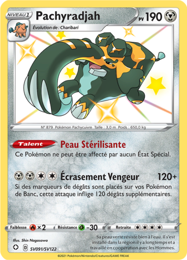 Carte Pokémon Pachyradjah SV091/SV122 - Destinées Radieuses - Manga Cash Ans