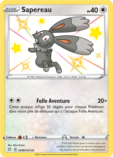 Carte Pokémon Sapereau SV097/SV122 - Destinées Radieuses - Manga Cash Ans